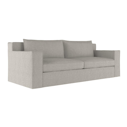 Mulberry Square Track-Arm Extra Long Sofa with Flange Seam