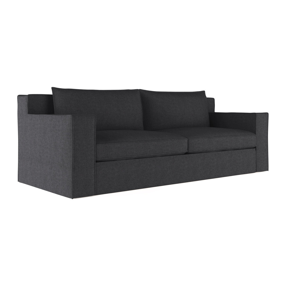Mulberry Square Track-Arm Loveseat with Flange Seam
