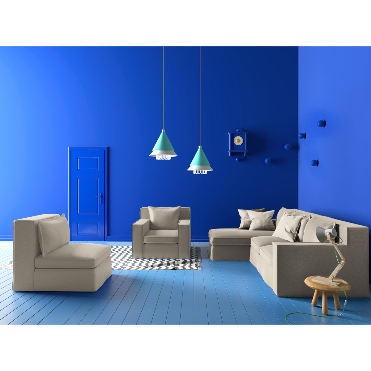 Mulberry Square Track-Arm Sofa with Flange Seam