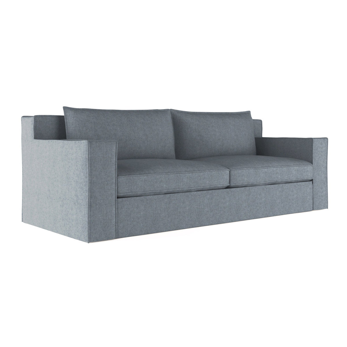 Mulberry Square Track-Arm Sofa with Flange Seam