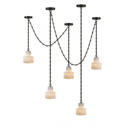 Multi-Tier Chain Drum Pendant Lamp