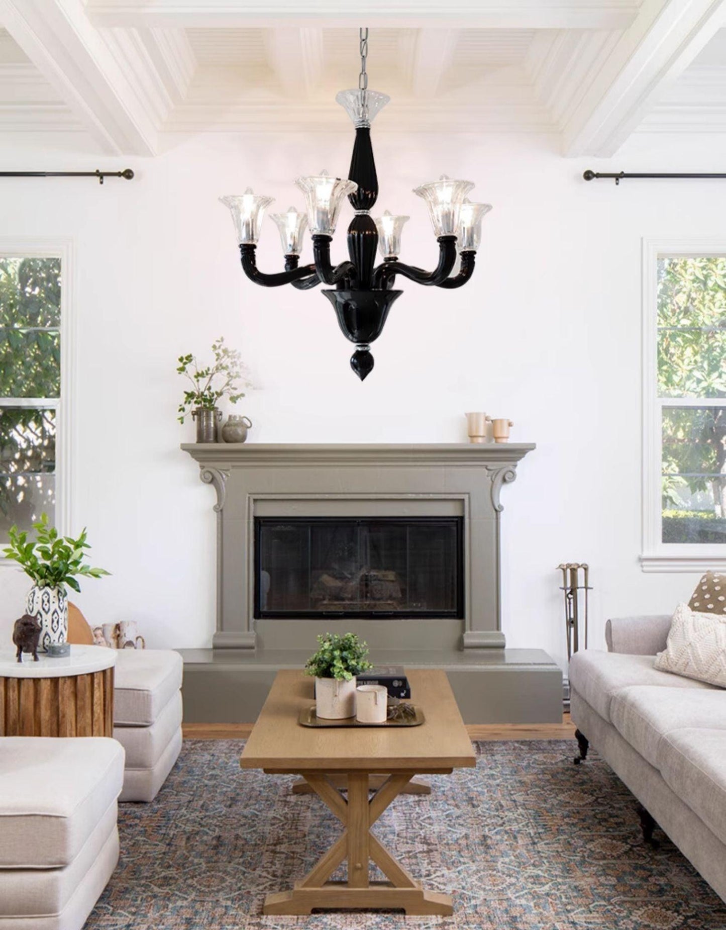 Black Candle Chandelier