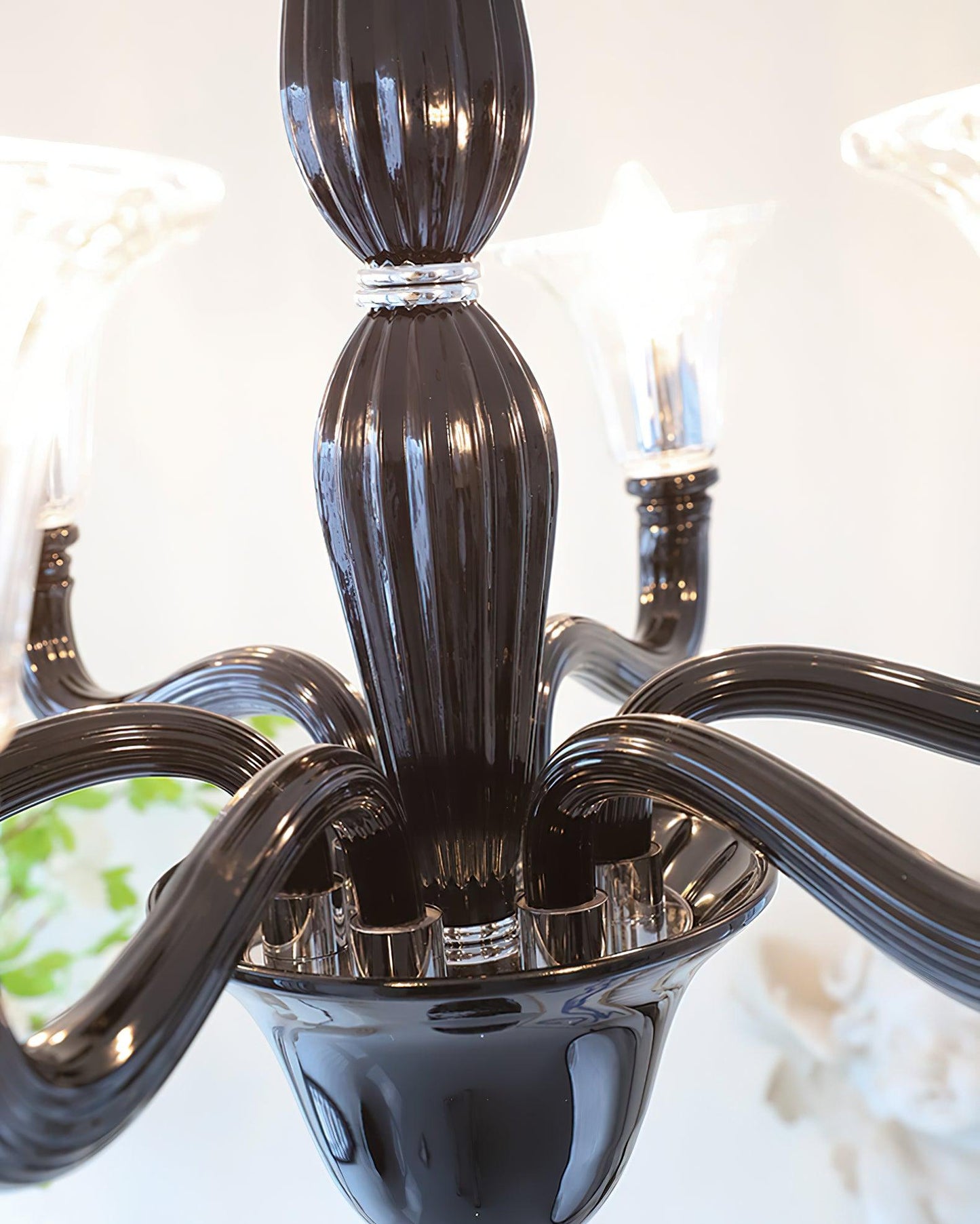Black Candle Chandelier
