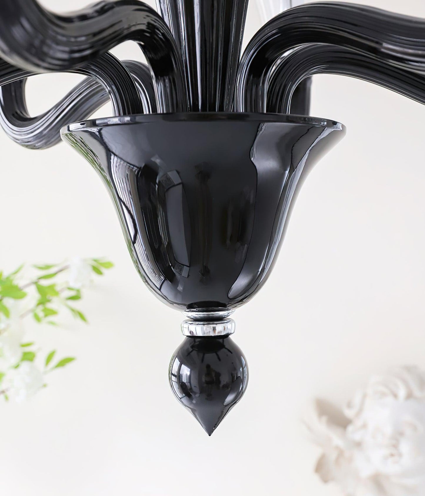 Black Candle Chandelier