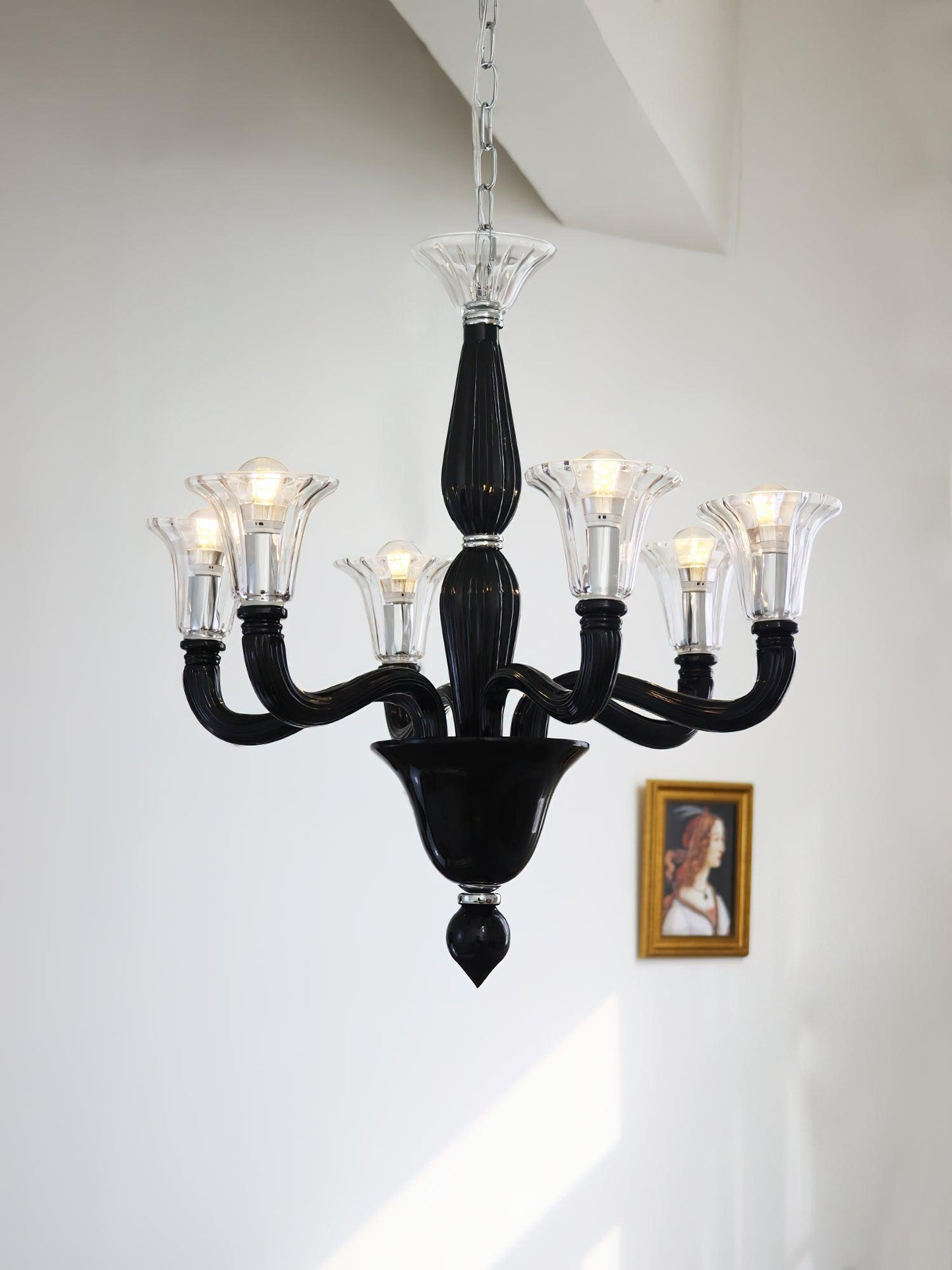 Black Candle Chandelier