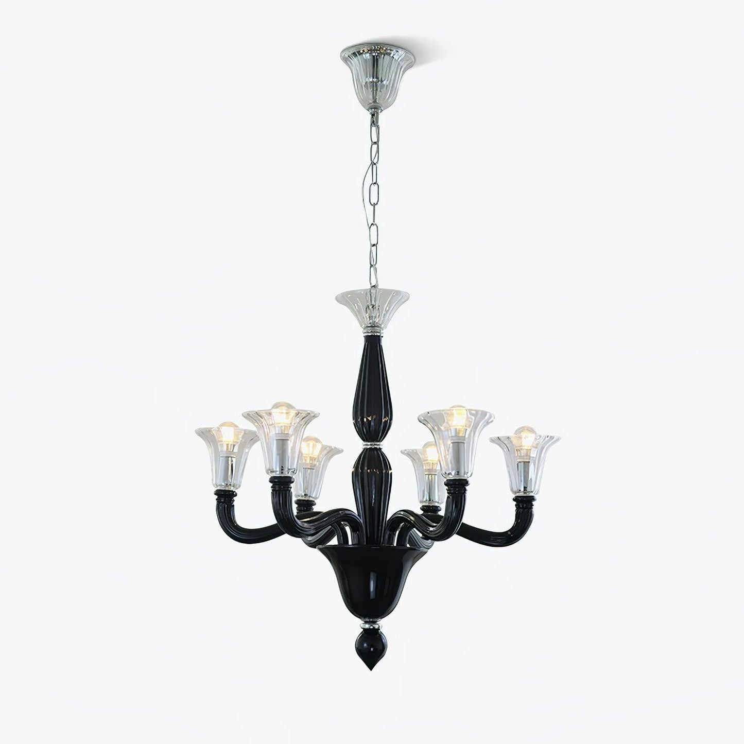 Black Candle Chandelier