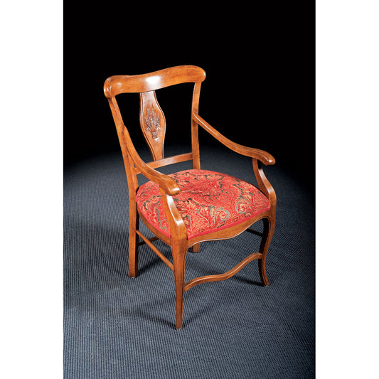 Muslin Upholstered Arm chair
