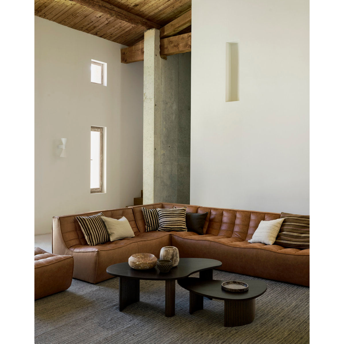 N701 Modular Sofa Set - Combo Left - 1 Seater + 2 Seater + 90掳 Square Corner