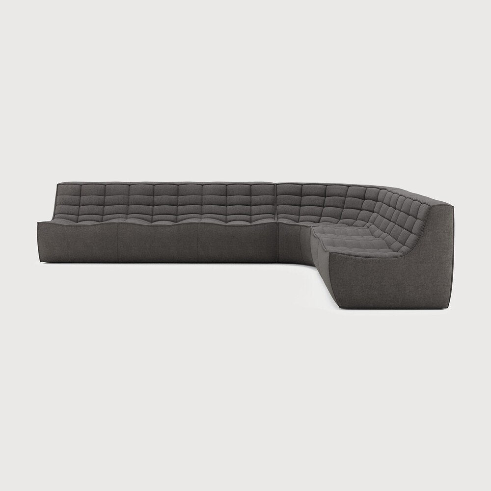 N701 Modular Sofa Set - Combo Left - 1 Seater + 3 Seater + 90掳 Round Corner