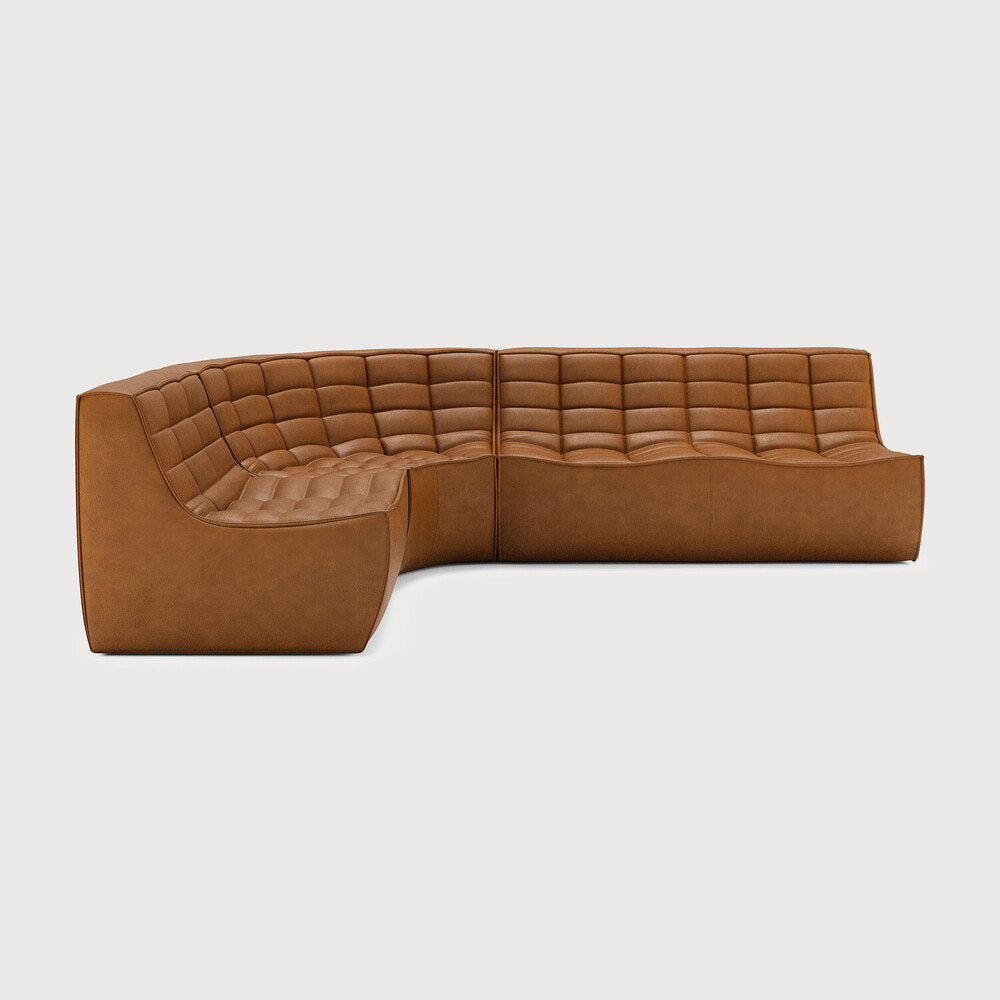 N701 Modular Sofa Set - Combo Left - 1 Seater + 3 Seater + 90掳 Round Corner