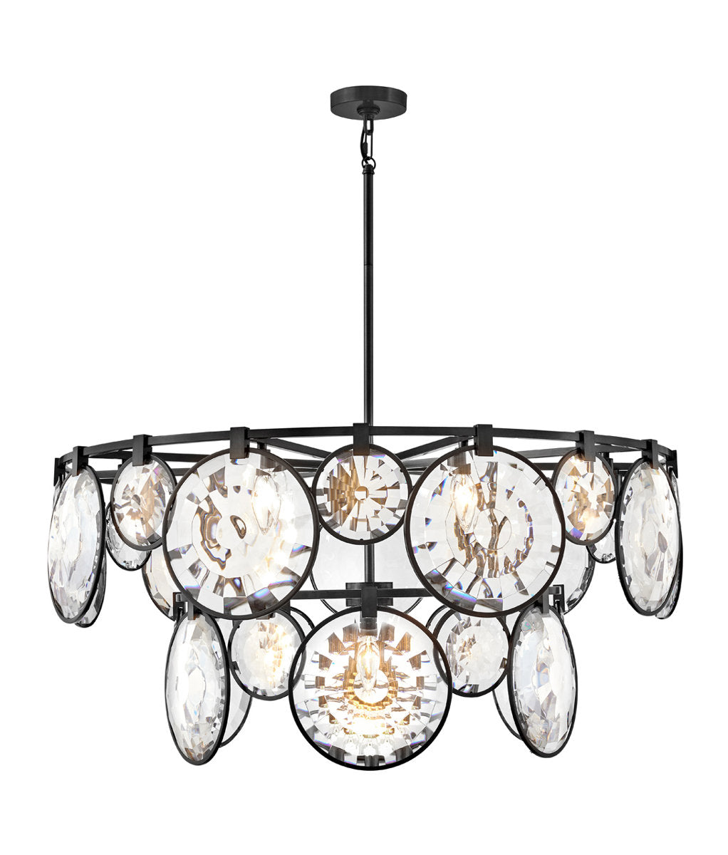Nala 15 - Light Crystal Tiered Chandelier