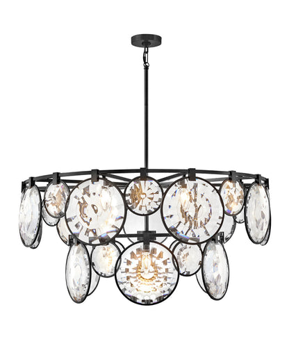 Nala 15 - Light Crystal Tiered Chandelier