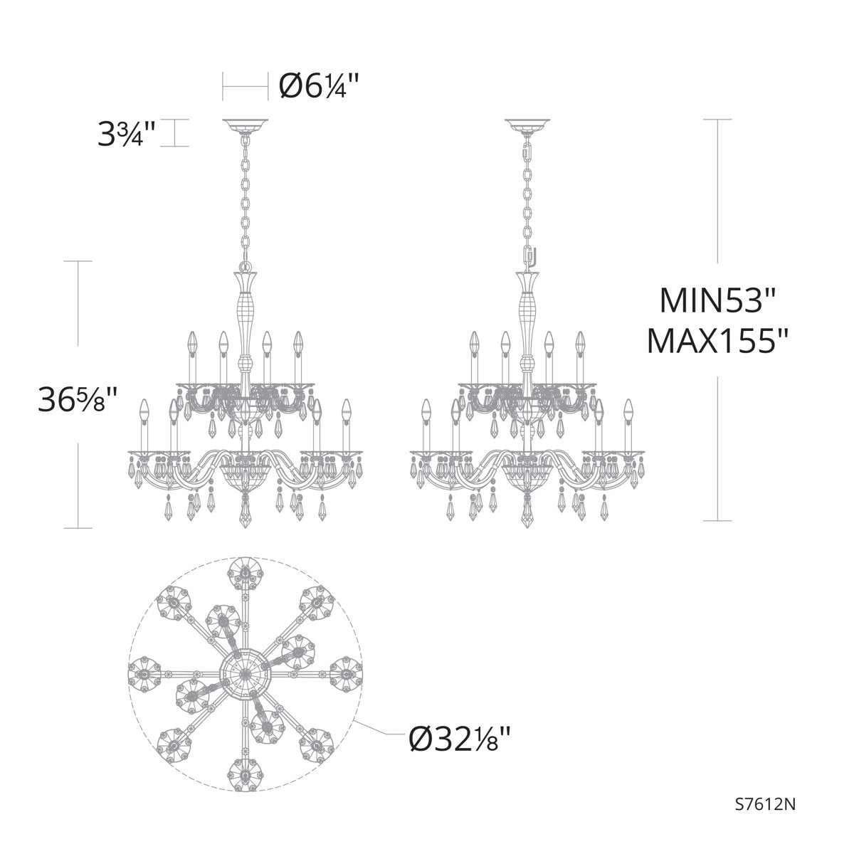 Napoli 12 - Light Chandelier
