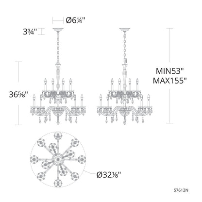 Napoli 12 - Light Chandelier