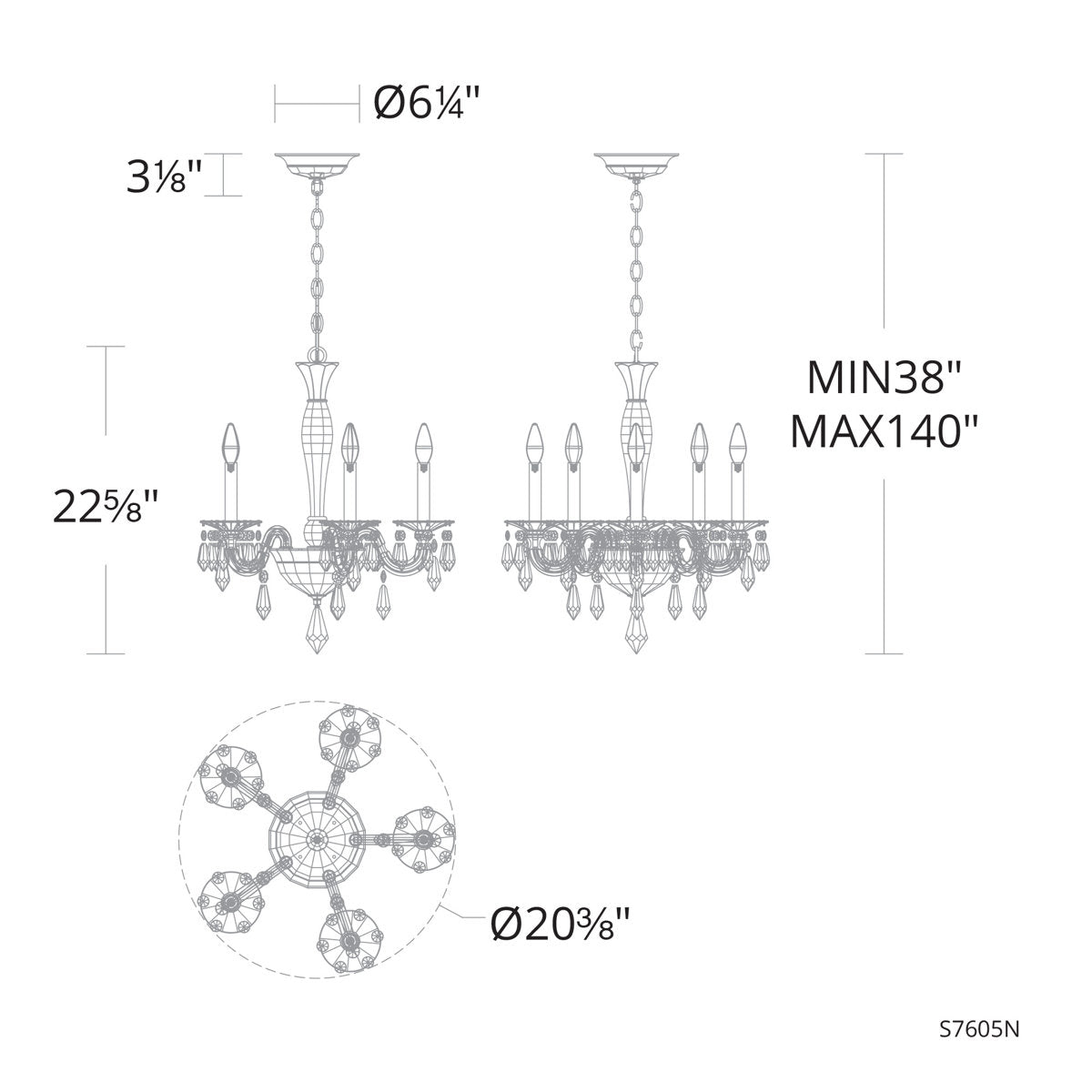 Napoli 5 - Light Chandelier