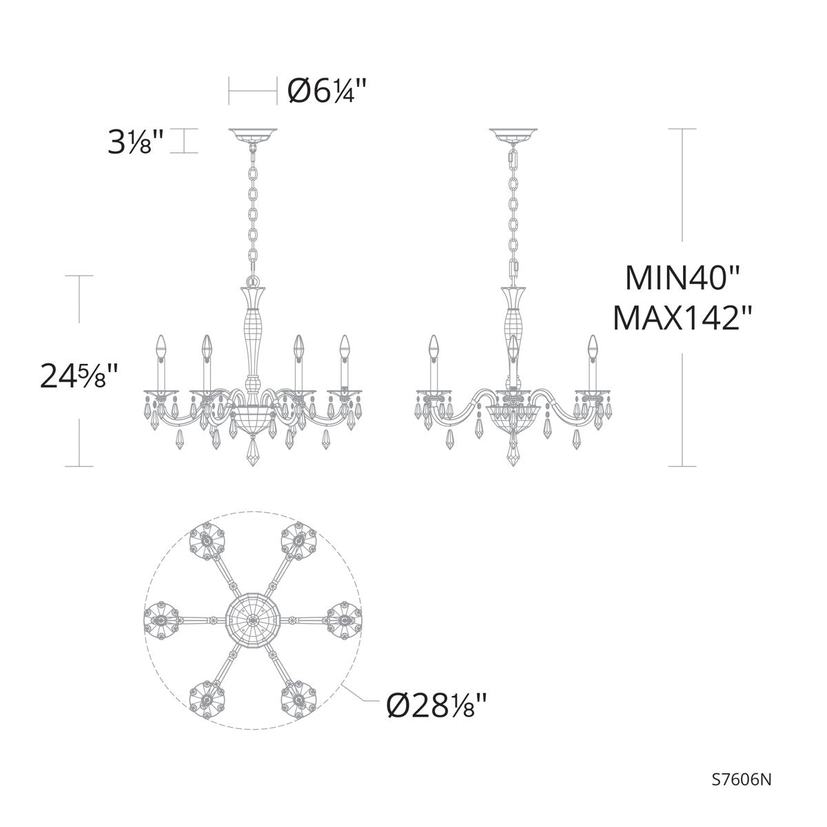 Napoli 6 - Light Chandelier