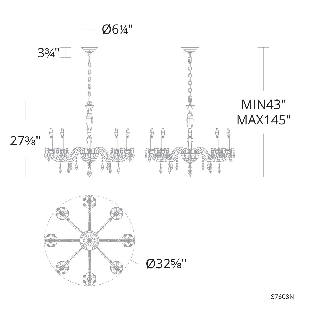 Napoli 8 - Light Chandelier