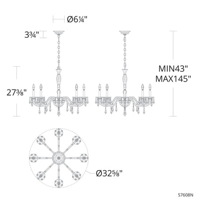 Napoli 8 - Light Chandelier