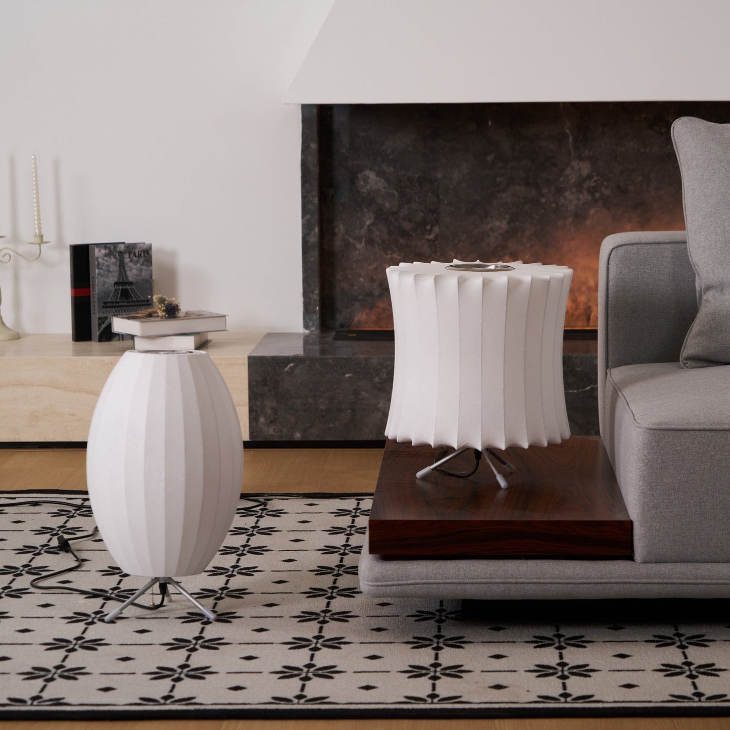 Tripod Bubble Table Lamp