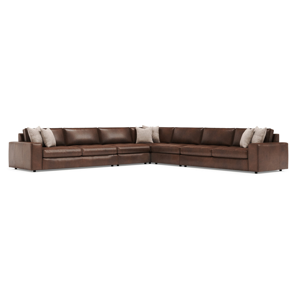 Nest 5-Piece Leather Sectional