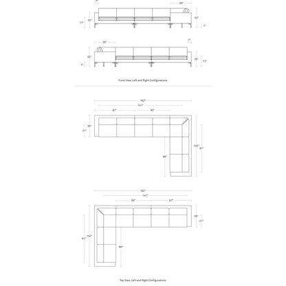 New Standard Leather Sectional