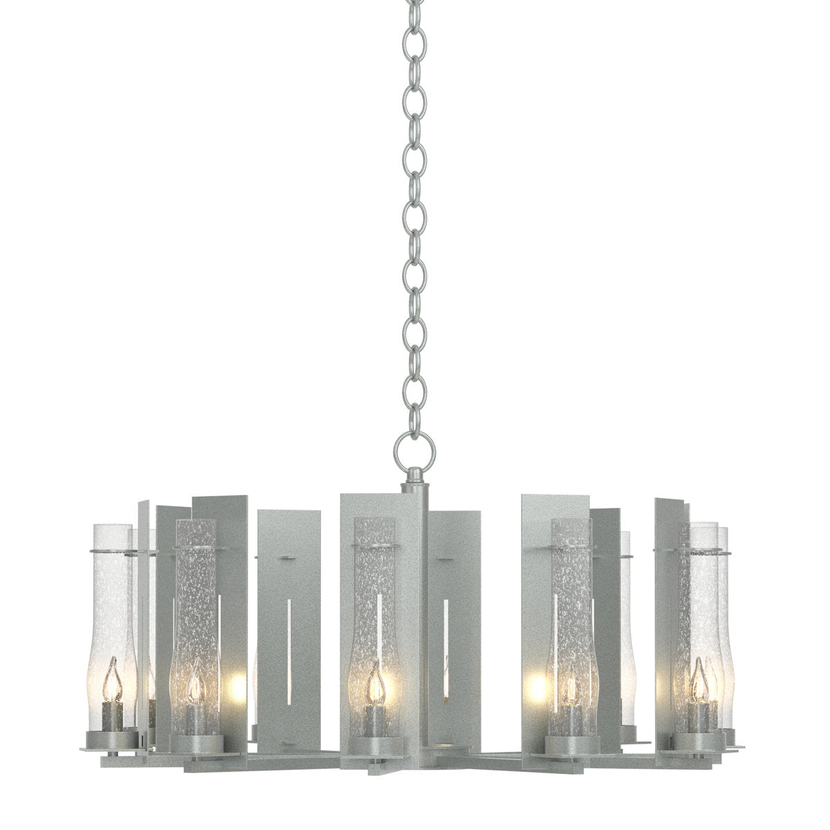 New Town 10 - Light Unique/Statement Wagon Wheel Chandelier