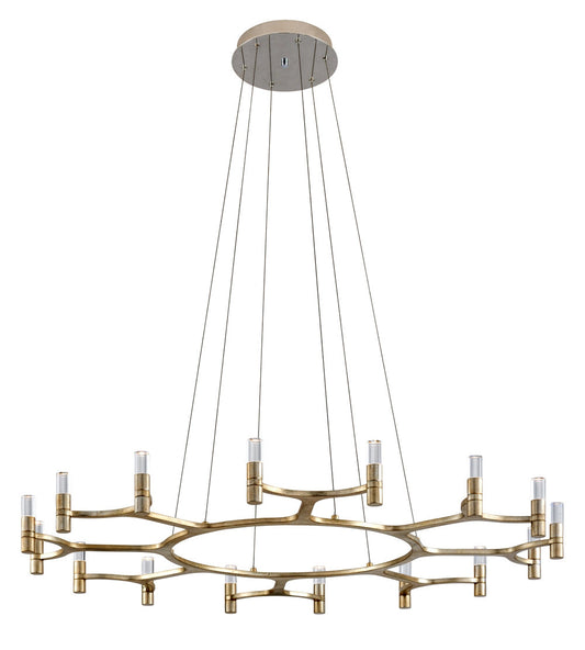 Nexus 16-Light Unique Wagon Wheel LED Chandelier