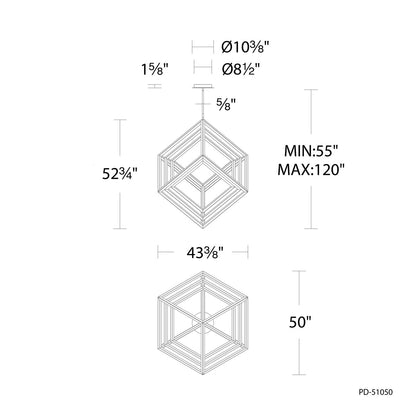 Nicolini 1 - Light LED Chandelier