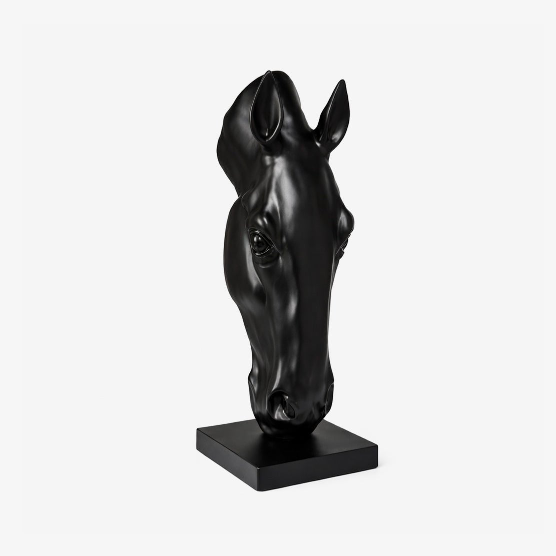 Noir Equine Head Sculpture