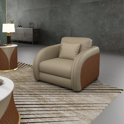 Noir Leather Club Chair
