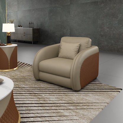 Noir Leather Club Chair
