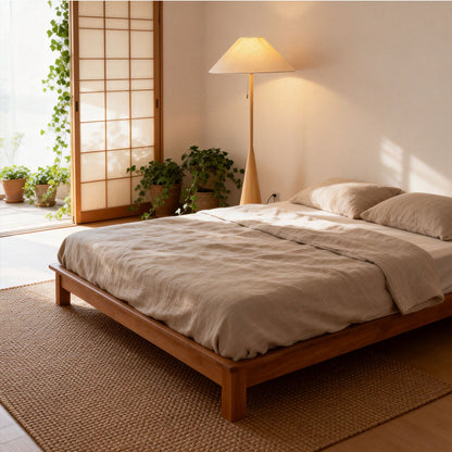 Nordic Woodgrain Floor Lamp