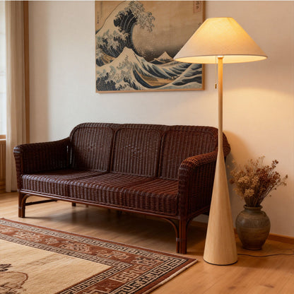 Nordic Woodgrain Floor Lamp
