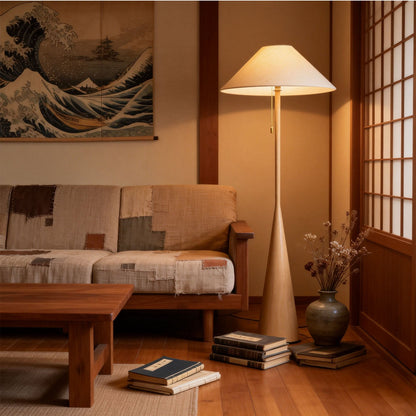 Nordic Woodgrain Floor Lamp