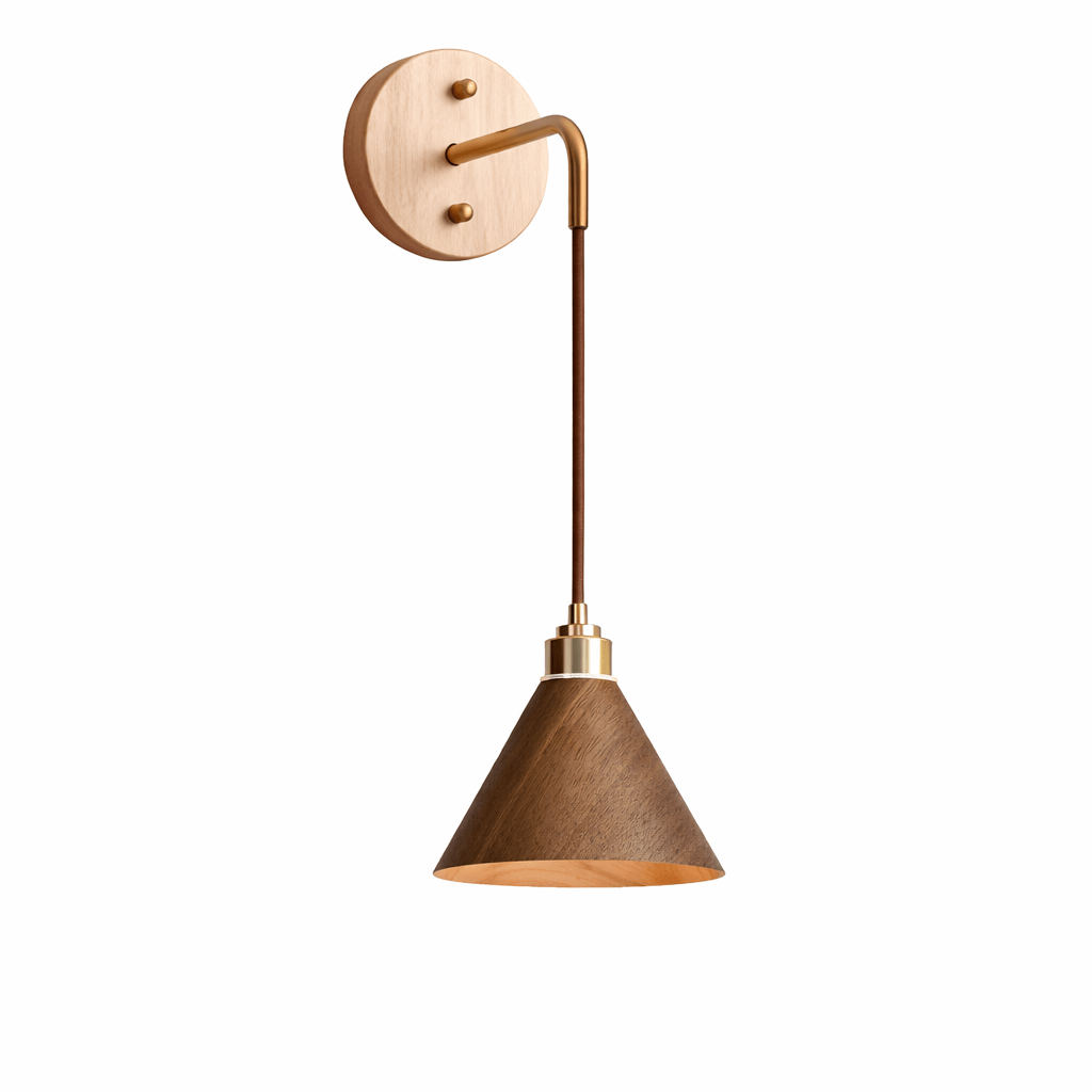 Norvyn Wood Drop Wall Lamp