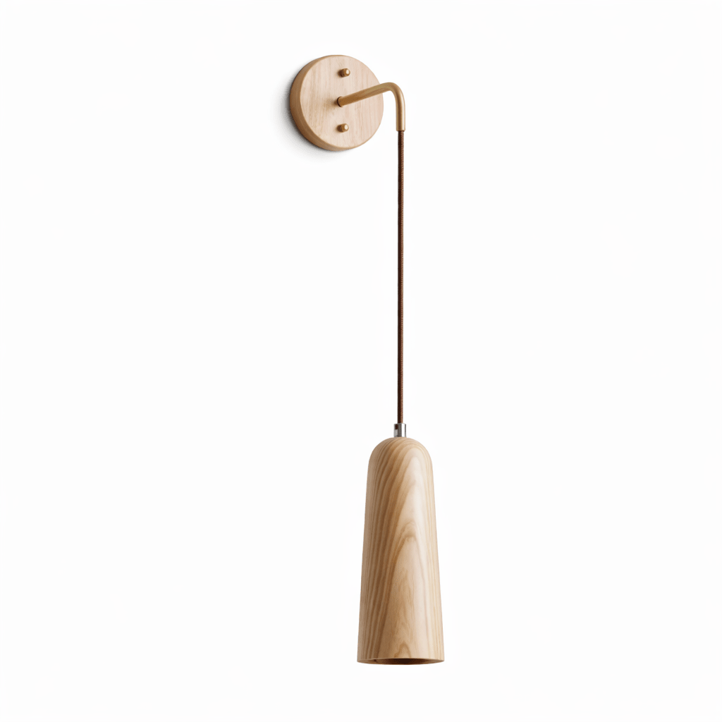 Norvyn Wood Drop Wall Lamp