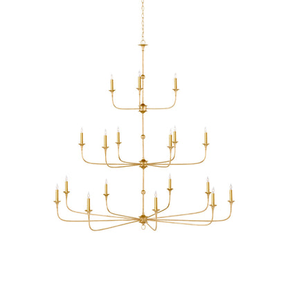 Nottaway 18 - Light Wrought Iron Chandelier