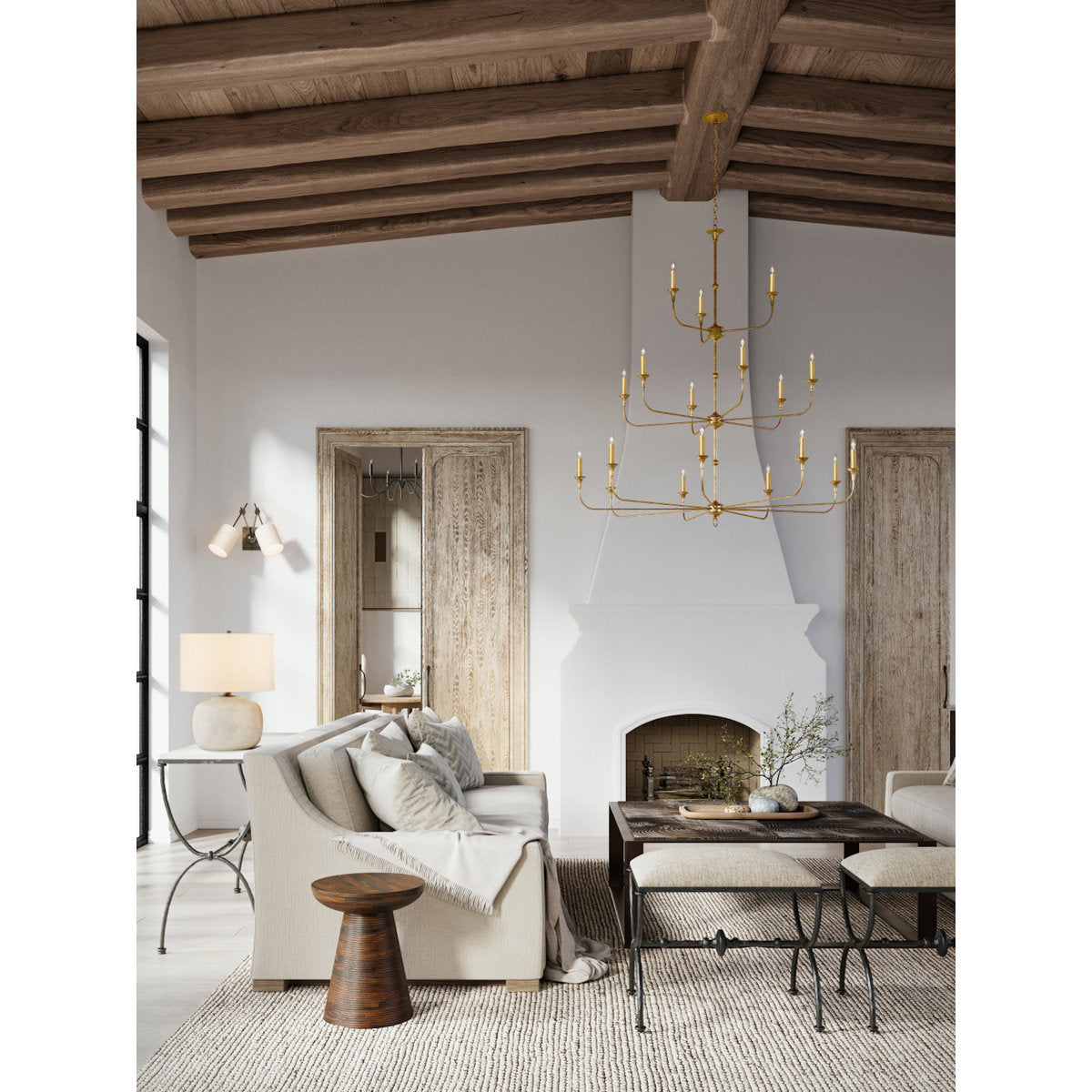 Nottaway 18 - Light Wrought Iron Chandelier