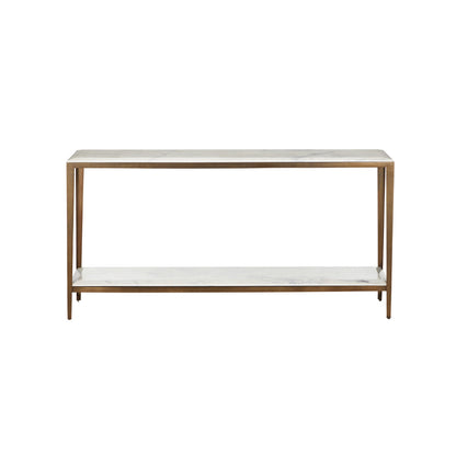 Oblique 60'' W Marble Console Table