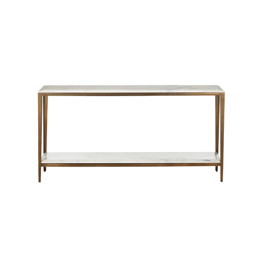 Oblique 60'' W Marble Console Table