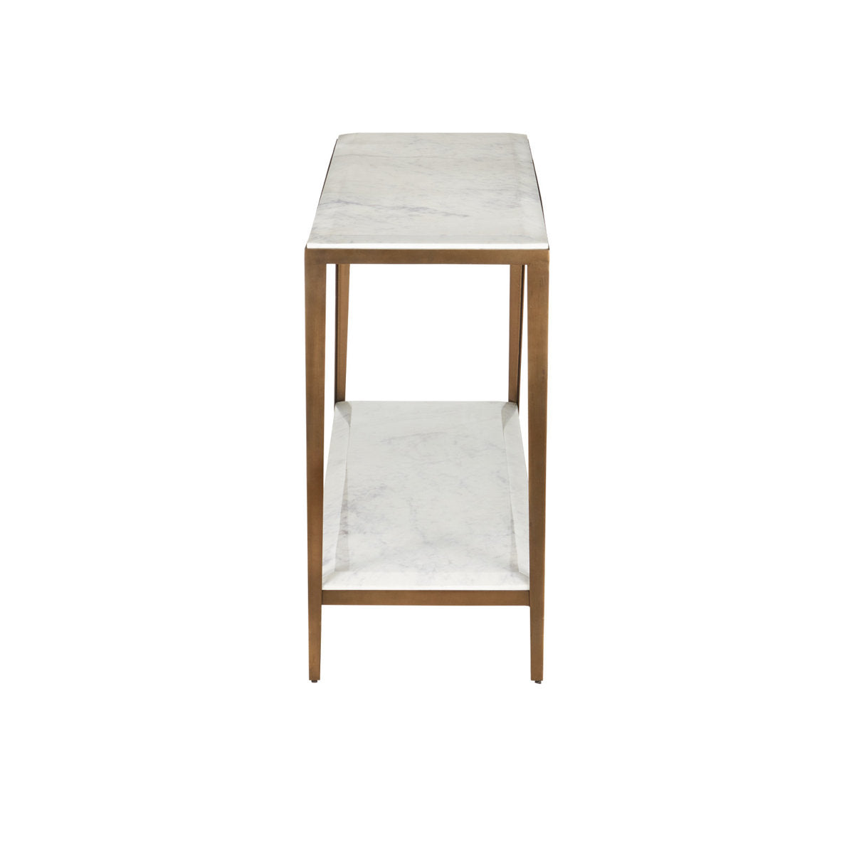 Oblique 60'' W Marble Console Table
