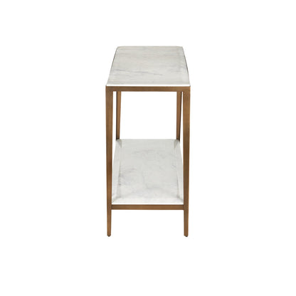 Oblique 60'' W Marble Console Table