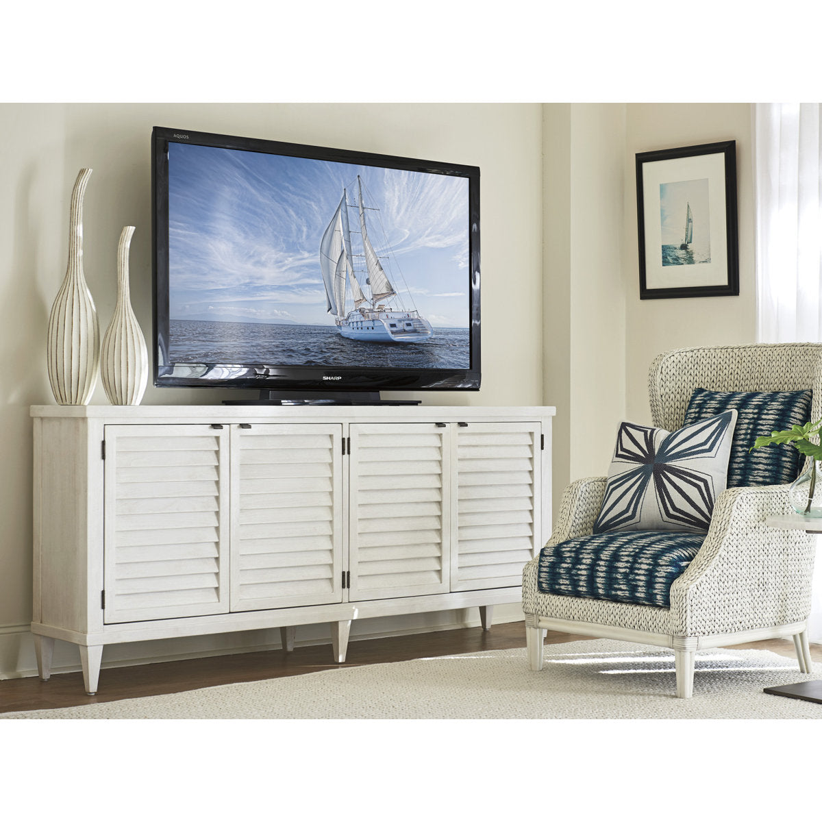 Ocean Breeze Lantern Bay Media Console