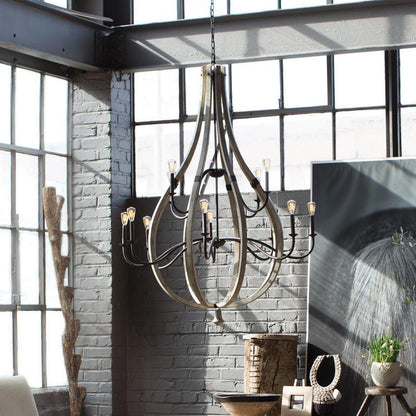 Oceane 12 - Light Candle Style Empire Chandelier