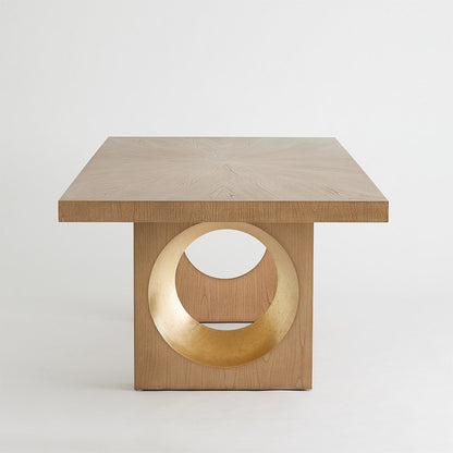 Oculus Mahogany Wood Dining Table