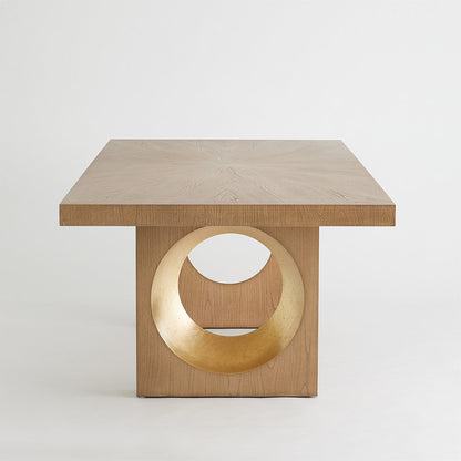 Oculus Mahogany Wood Dining Table