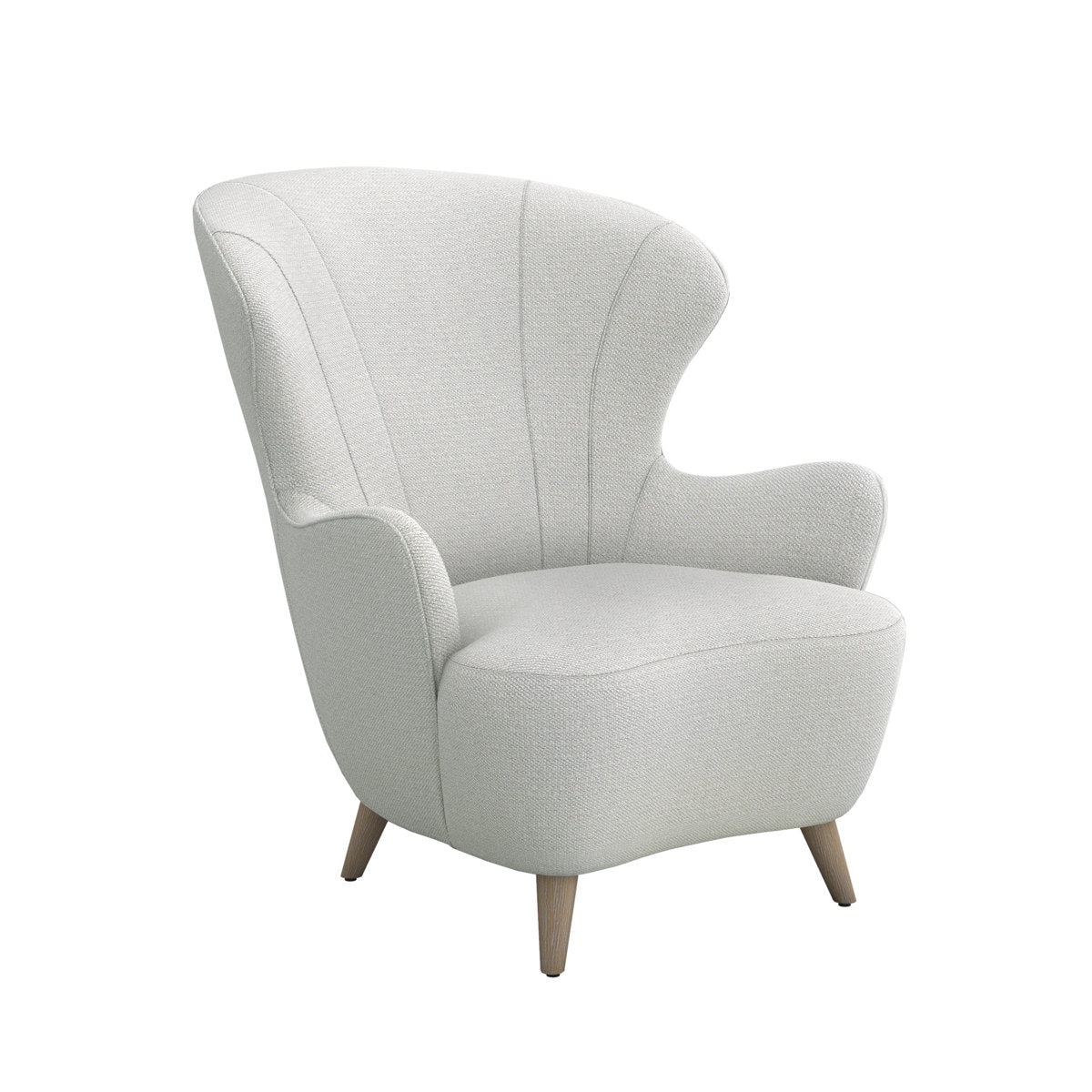 Ollie Wingback Chair Chair with Ottoman