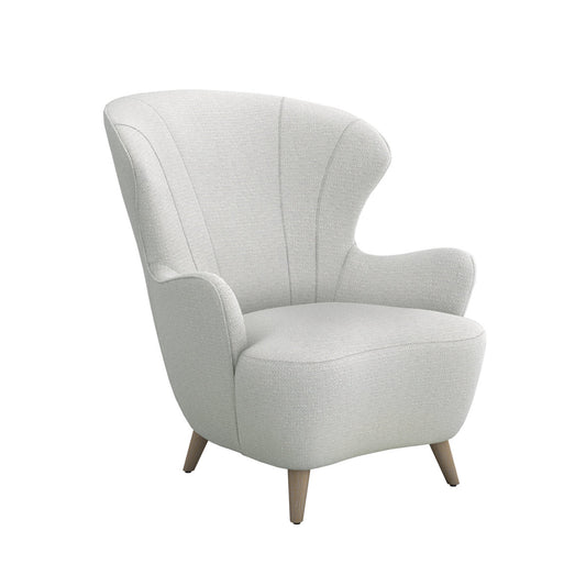 Ollie Wingback Chair Chair with Ottoman