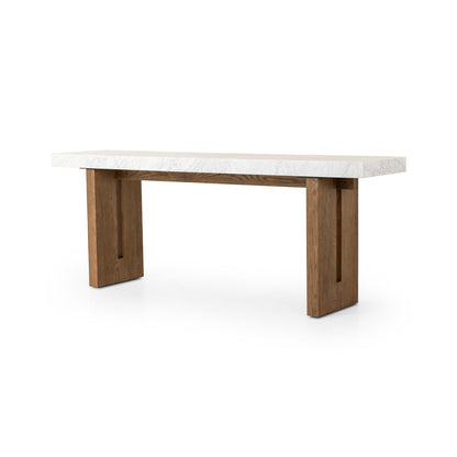 Olympia Console Table-White Carrara Marble