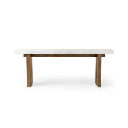 Olympia Console Table-White Carrara Marble
